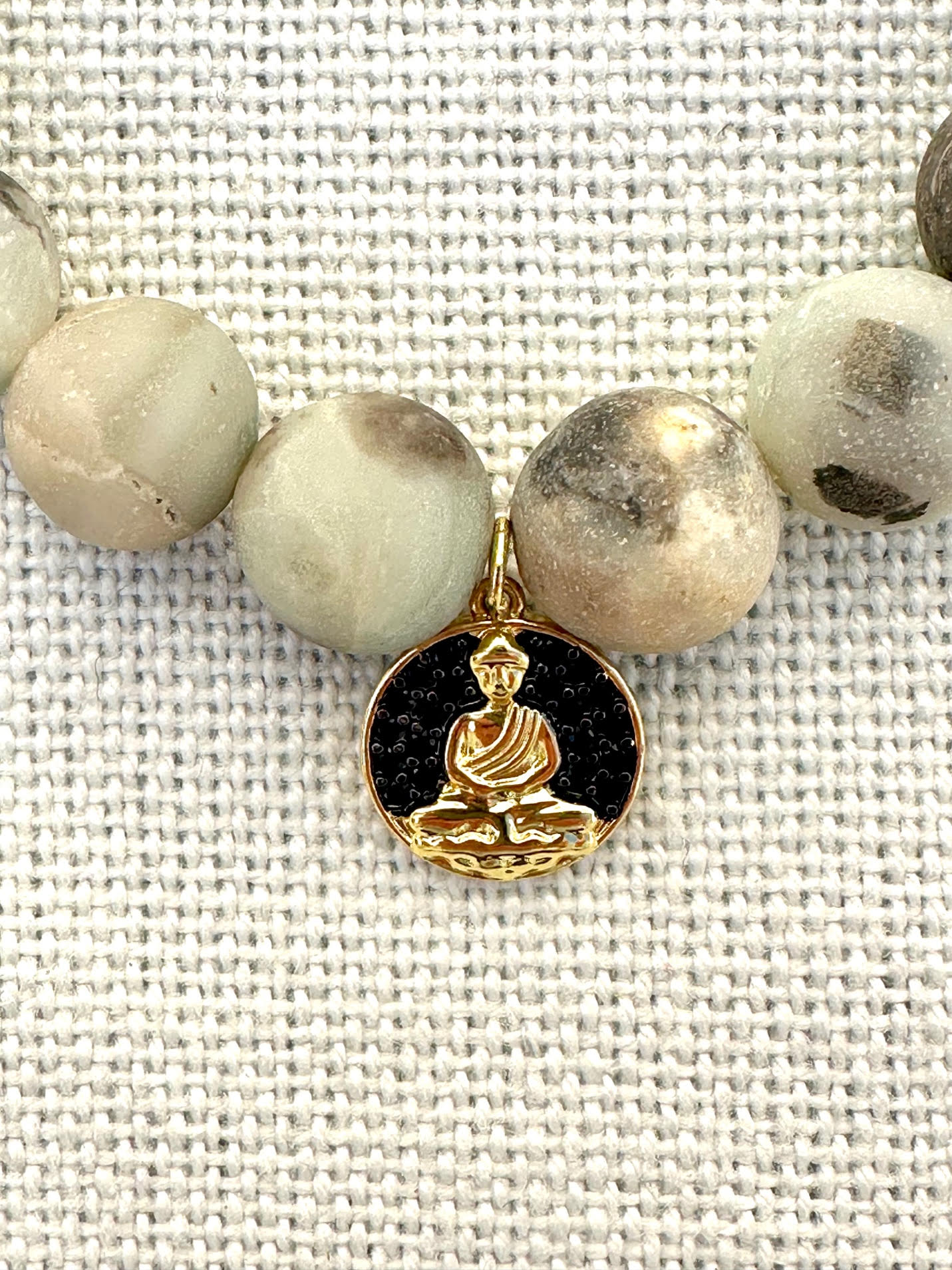 Elegant Amazonite Bracelet with Buddha Charm