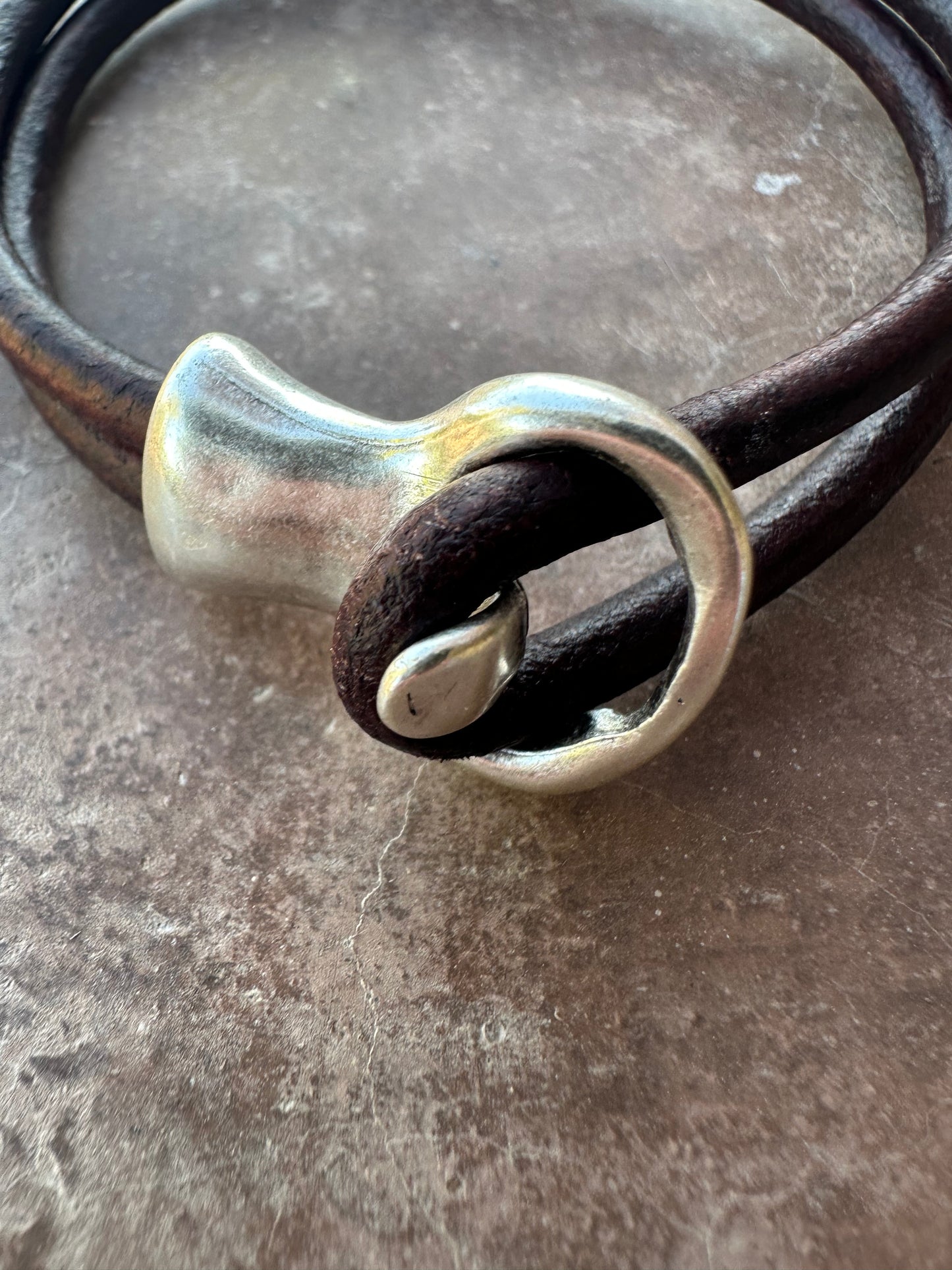 “DES” Leather Wrap Bracelet