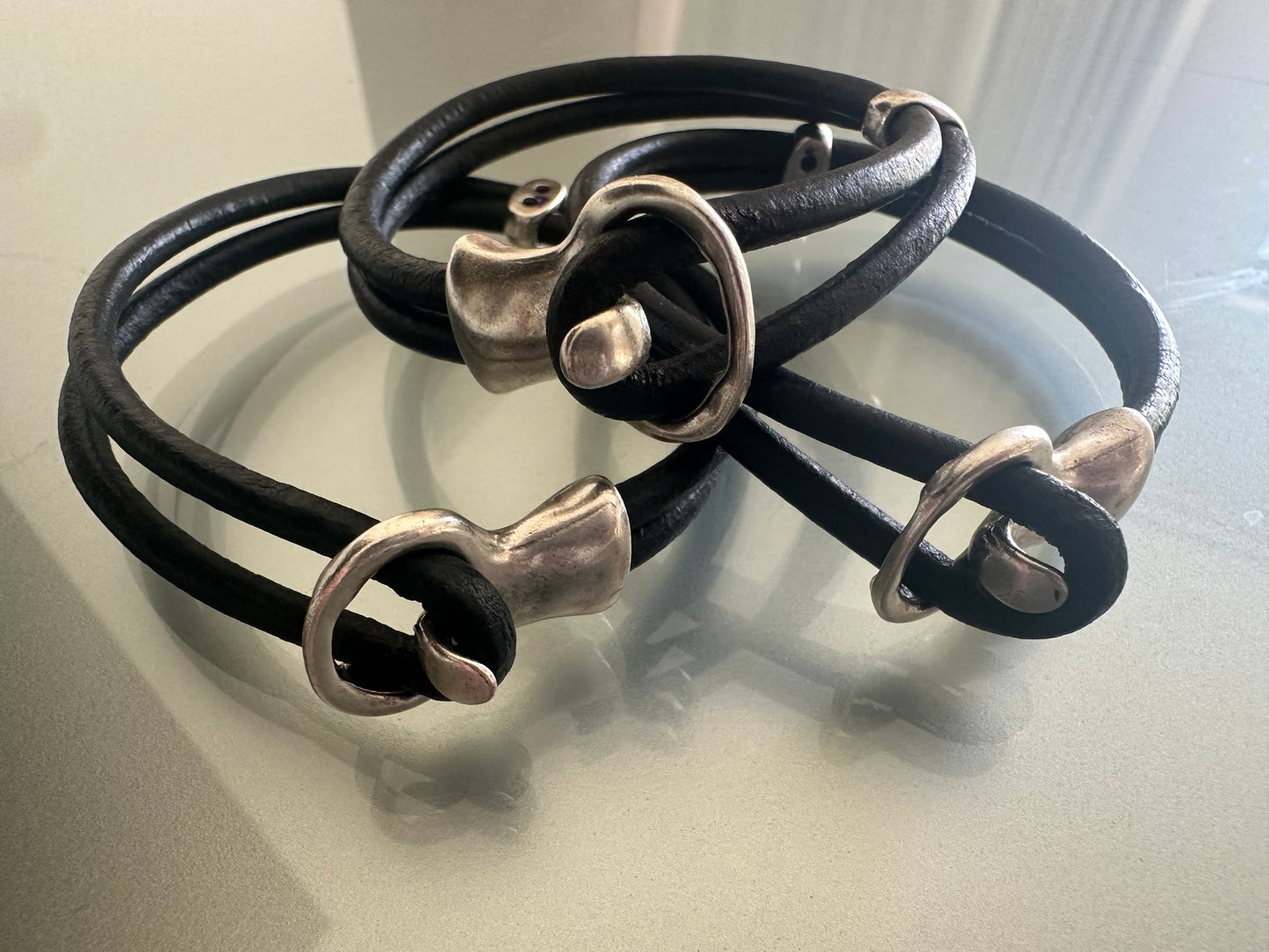 “DES” Leather Wrap Bracelet